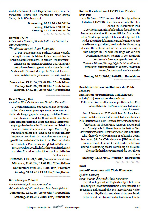 Kulturpass-Angebote in Jena, Januar/Februar 2026, Seite 3