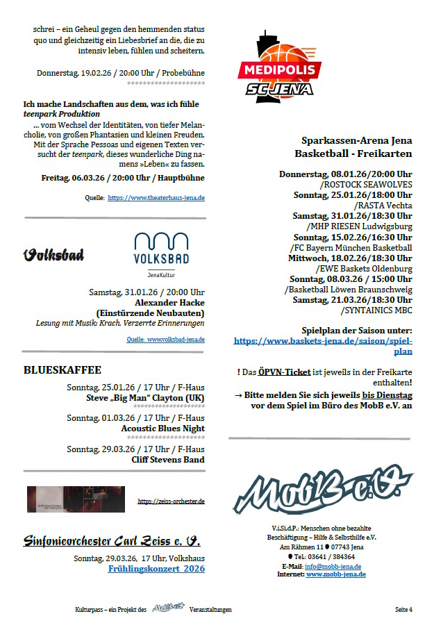 Kulturpass-Angebote in Jena, Januar/Februar 2026, Seite 4
