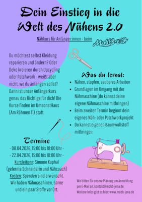 N&auml;hkurs im April 2026