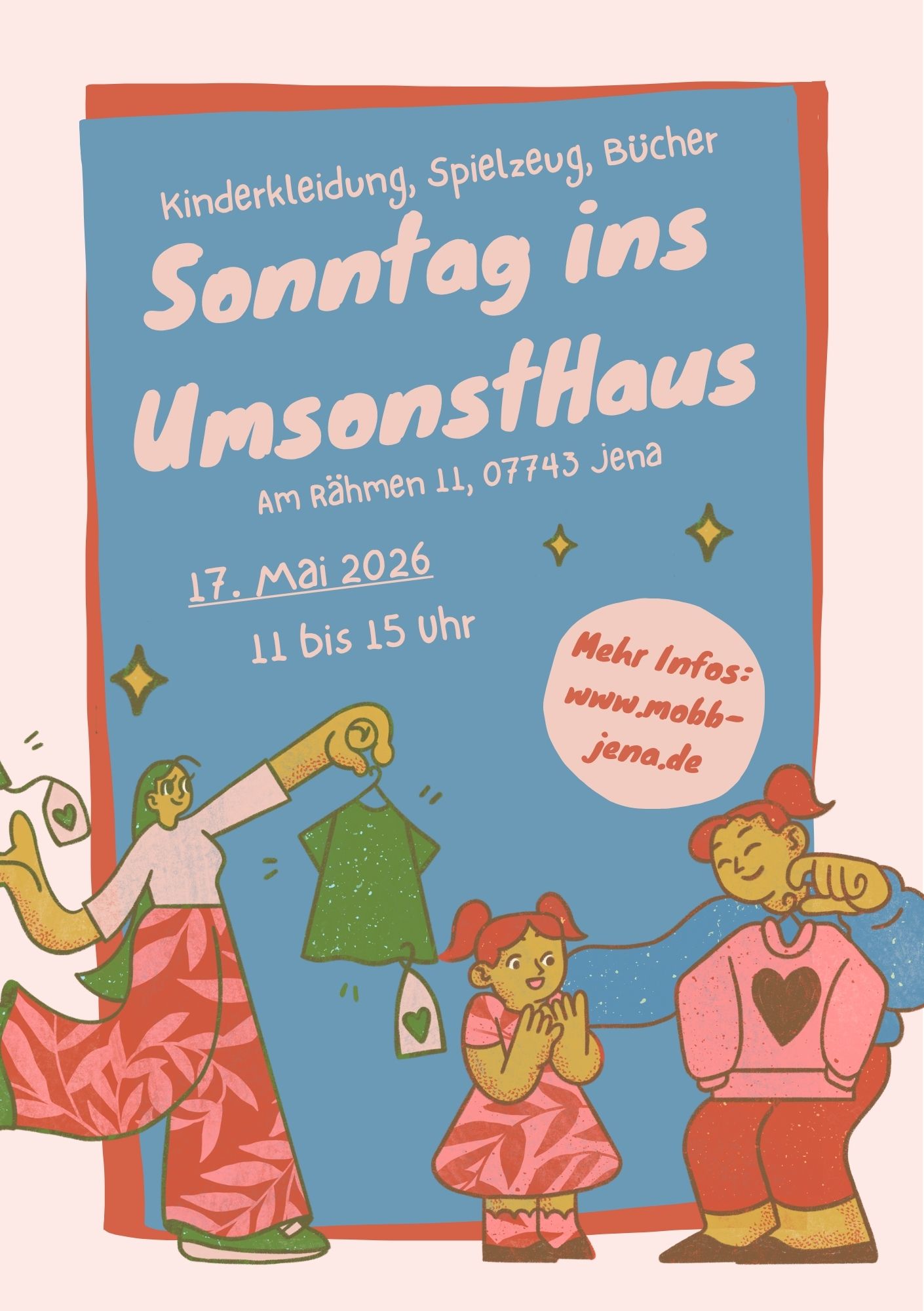Sonntags&ouml;ffnung im UmsonstHaus am 17.05.2026